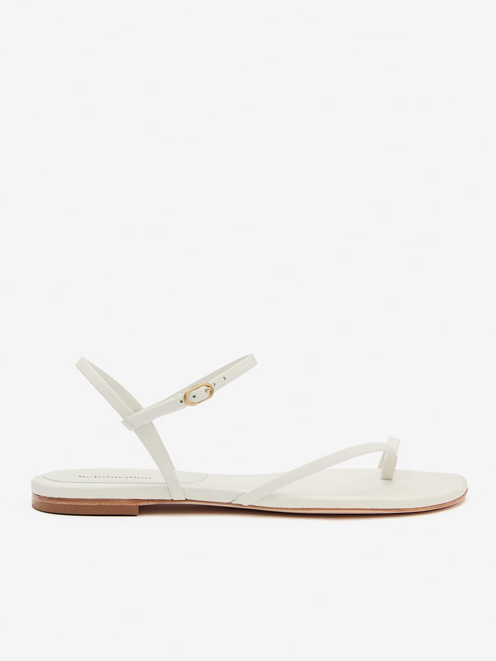 Oceane Flat Sandal - White Leather