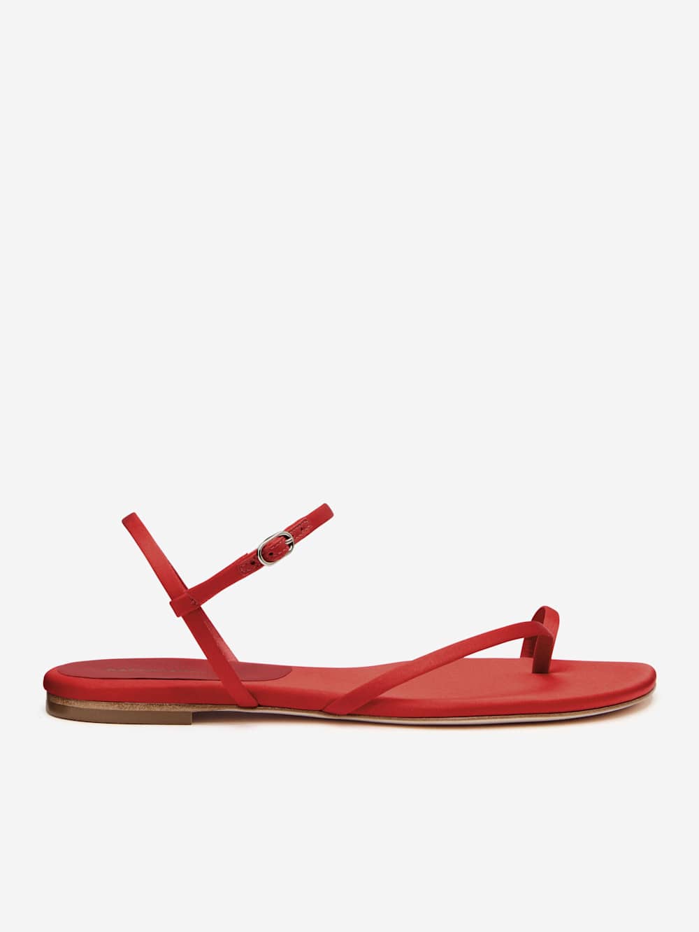 Oceane Flat Sandal - Poppy Satin