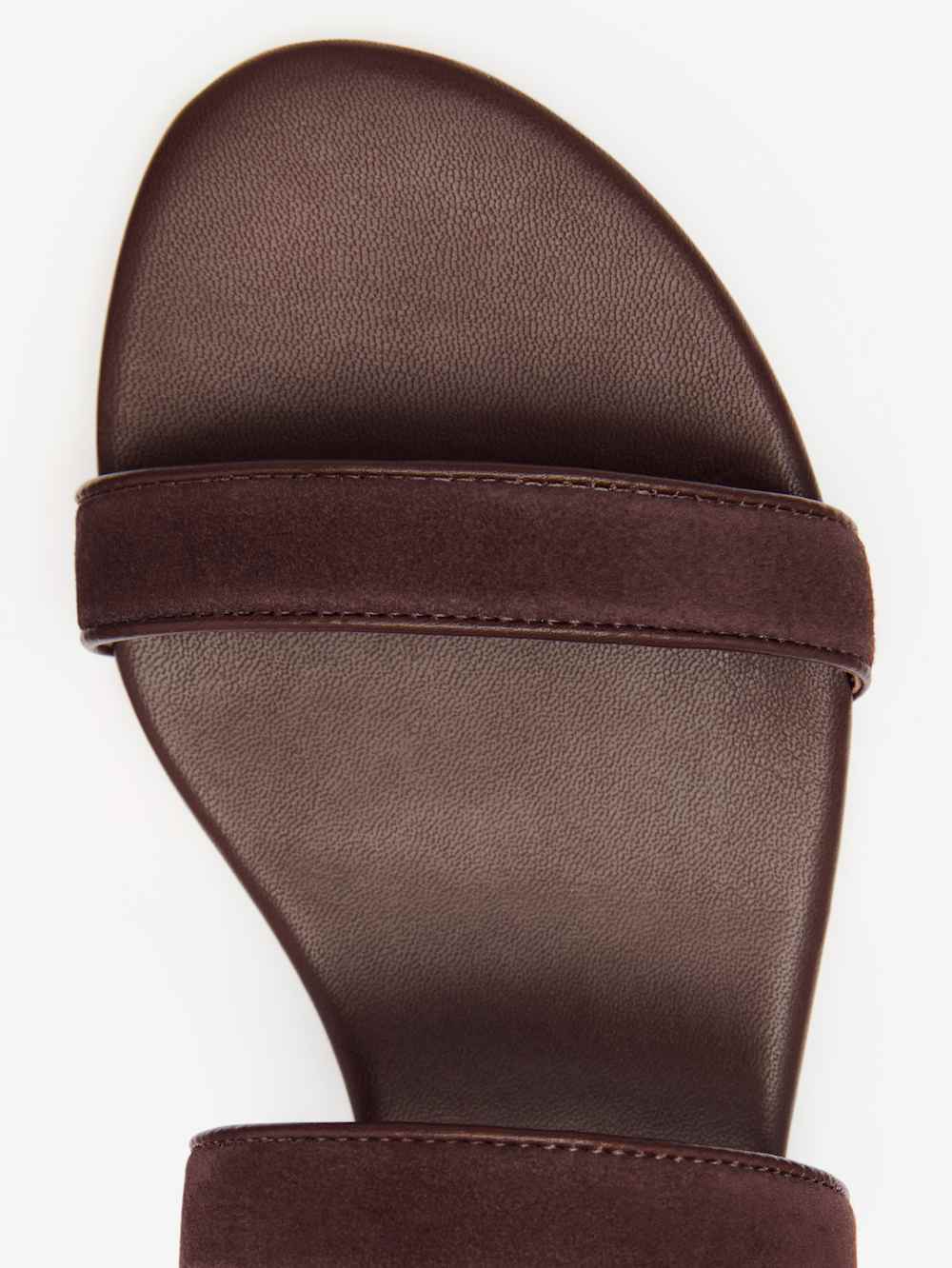Lenora Flat Sandal - Espresso Leather Suede