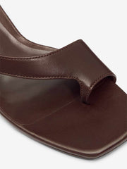 Marnie Heeled Sandal - Espresso Leather