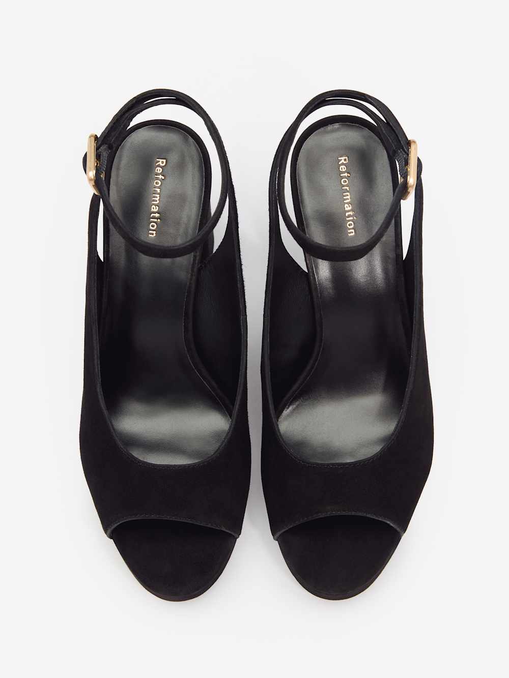 Paulette Platform Sandal - Black Suede