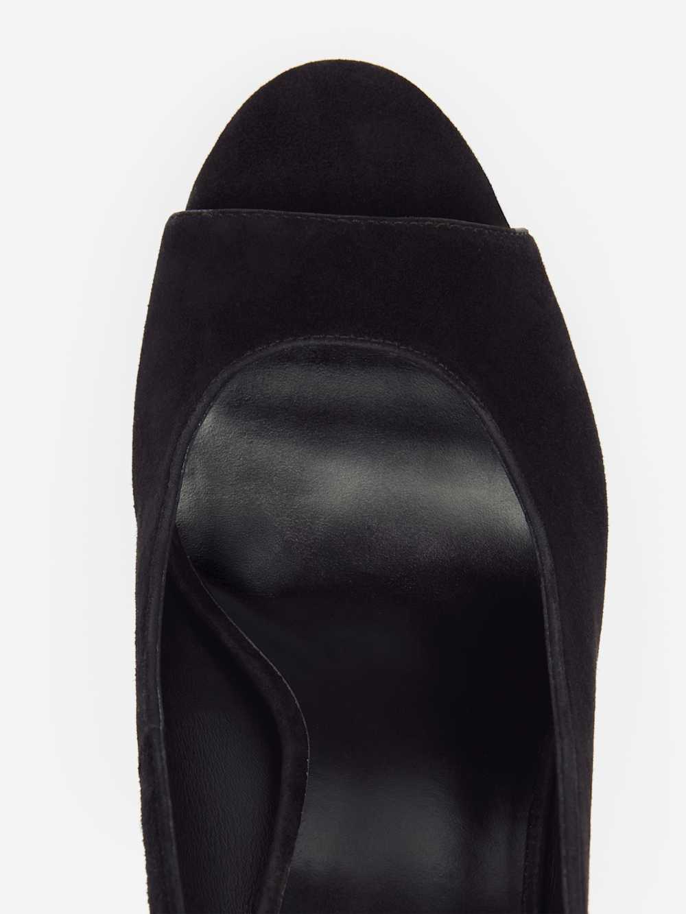 Paulette Platform Sandal - Black Suede
