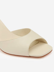 Gwendolyn Heeled Sandal - Almond Leather