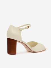 Gwendolyn Heeled Sandal - Almond Leather