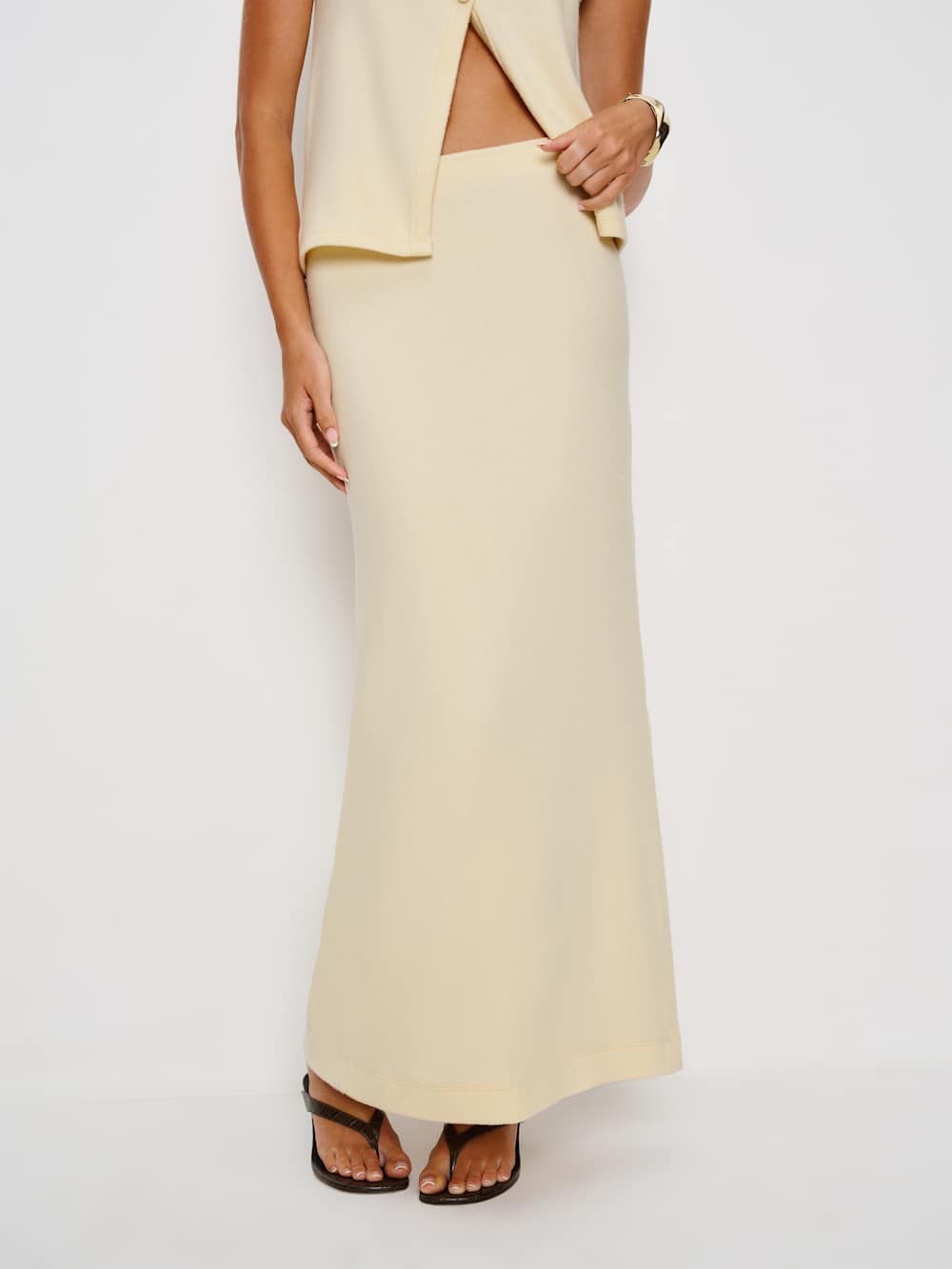 Olivia Knit Two Piece - Custard