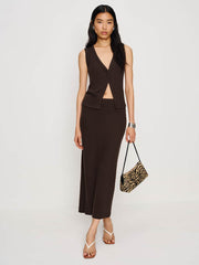 Olivia Knit Two Piece - Mole