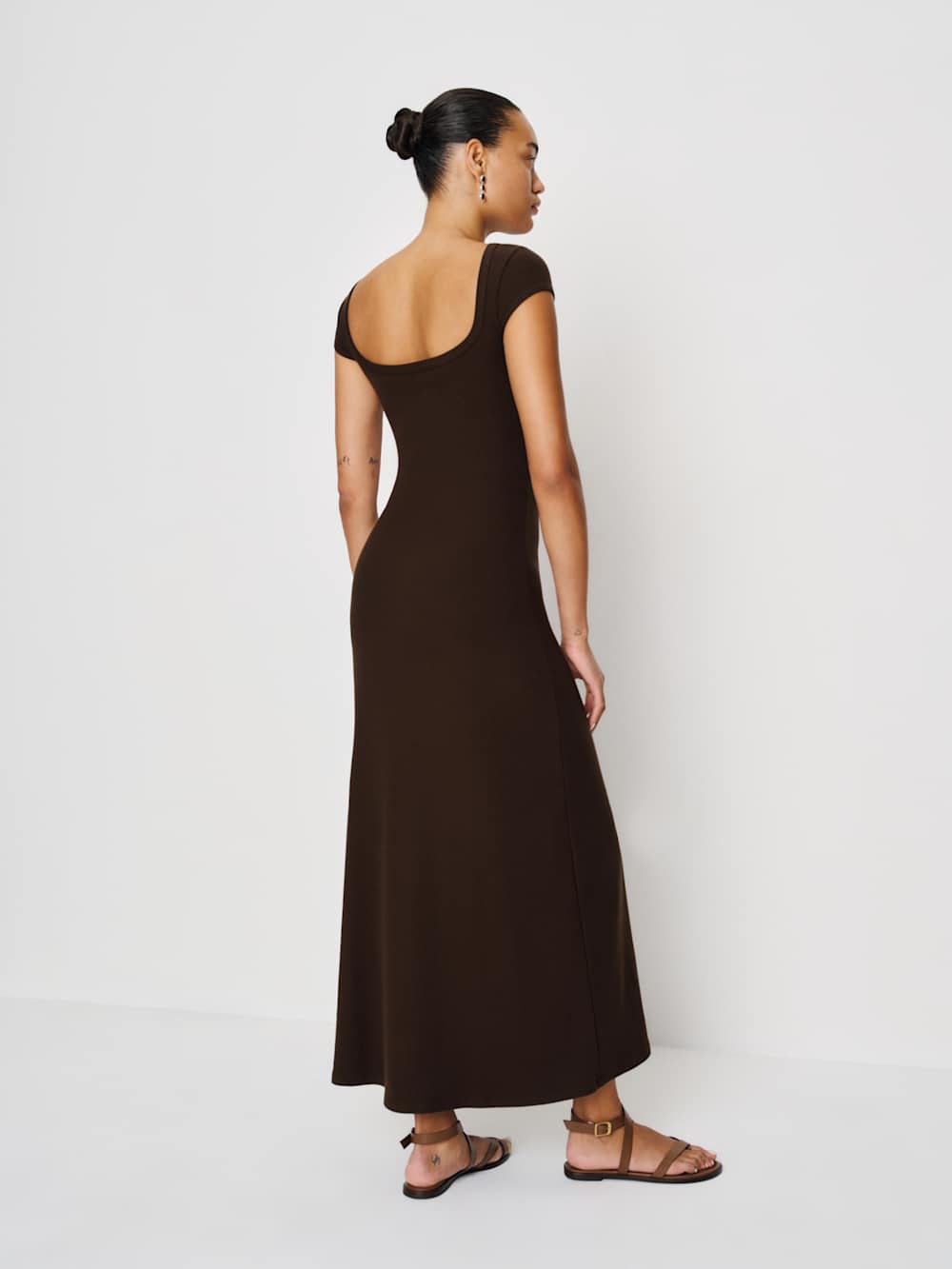 Sophia Reversible Knit Dress - Mole