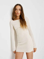 Ezra Knit Dress - White