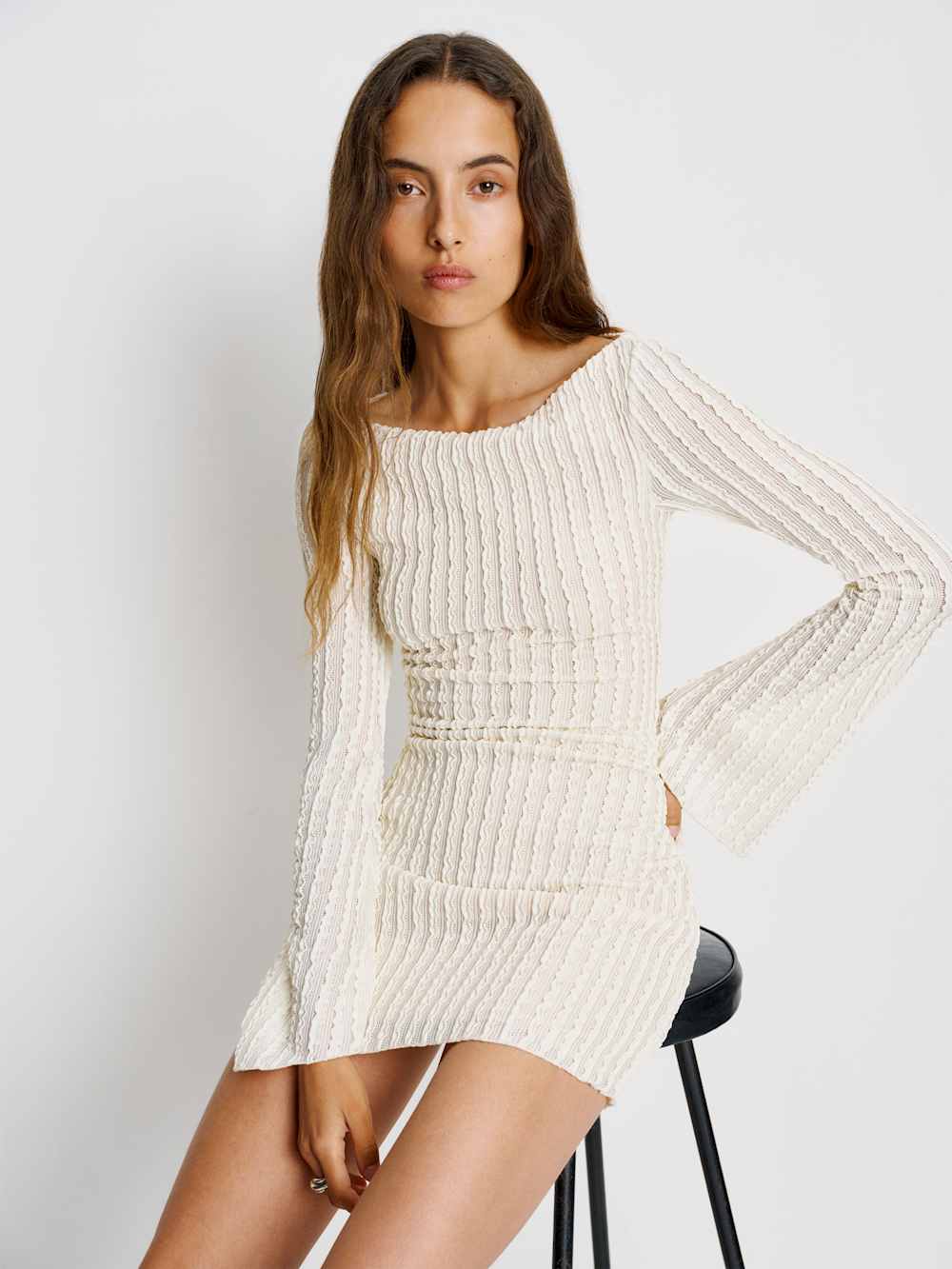 Ezra Knit Dress - White