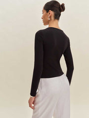 Silas Knit Top - Black