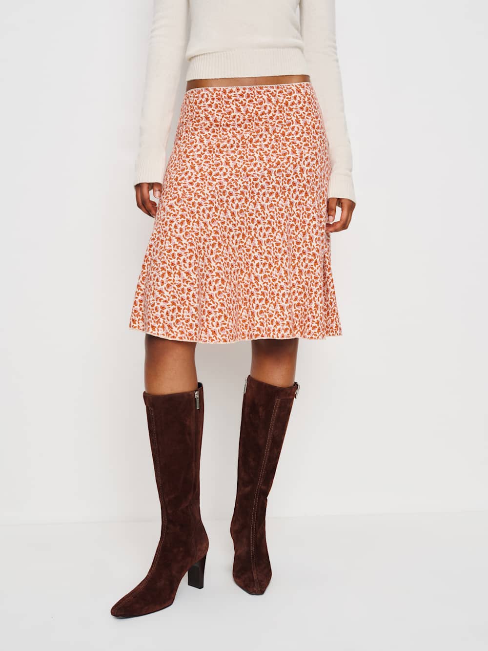 Cora Knit Skirt - Mulberry