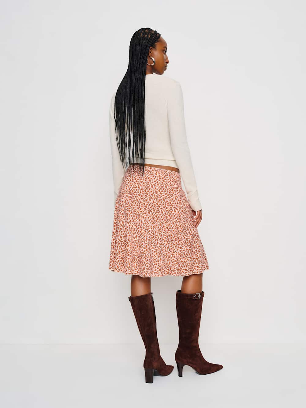 Cora Knit Skirt - Mulberry