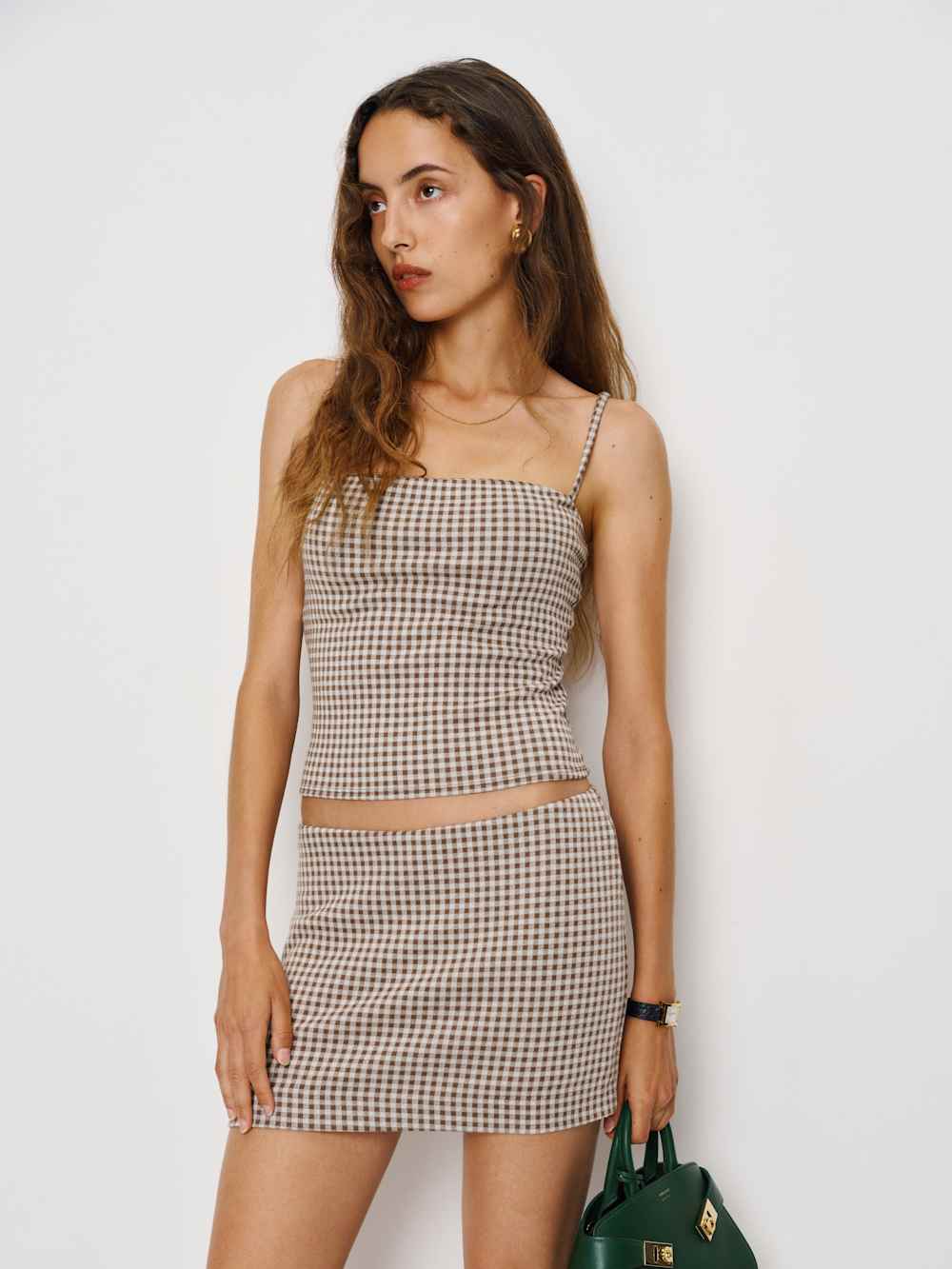 Emma Knit Two Piece - Brown Sugar Check
