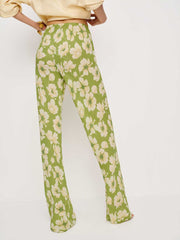 Gale Sheer Mid Rise Bias Pant - Lovebird