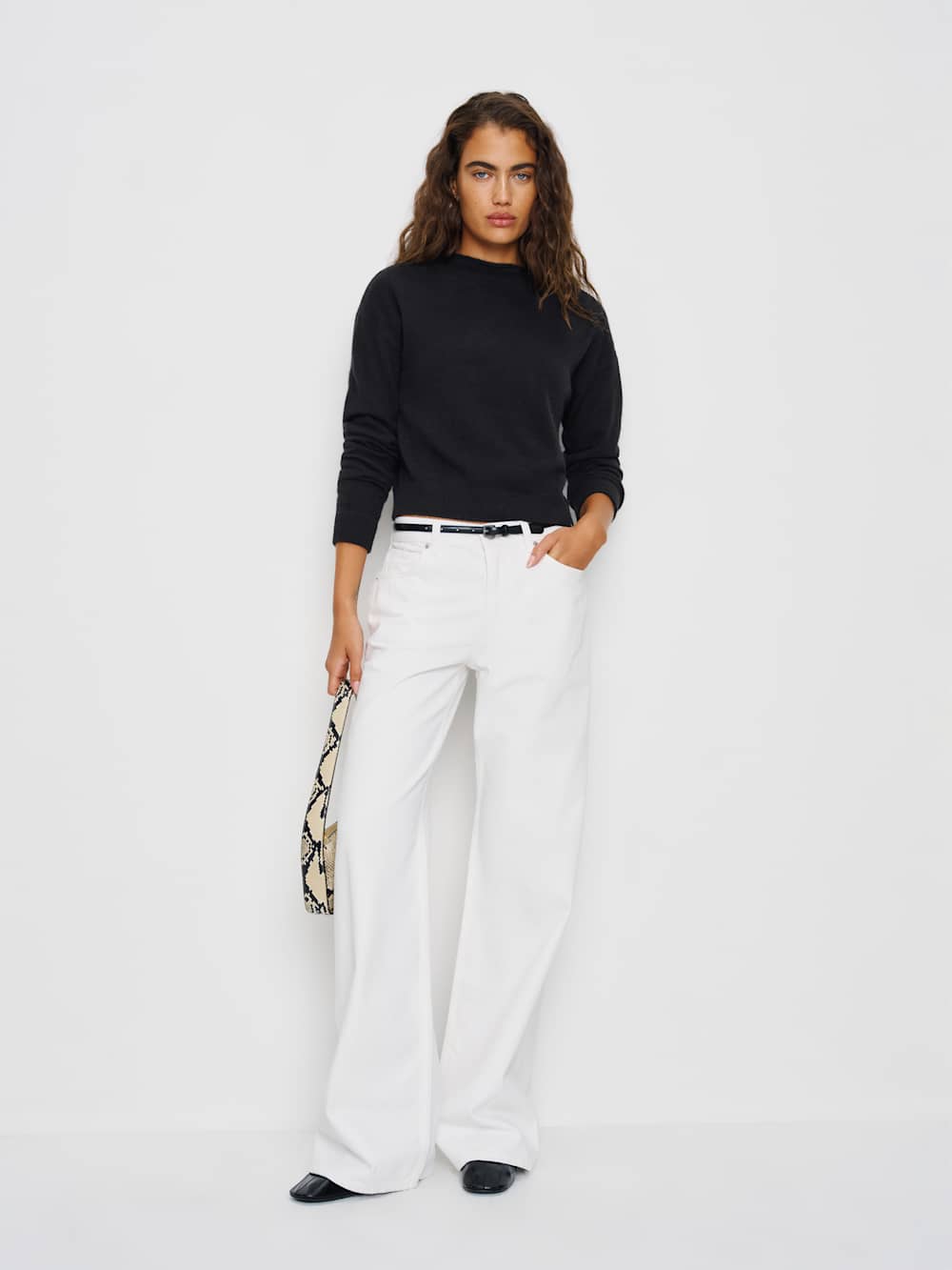 Monique Cashmere Mockneck - Black