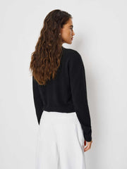 Monique Cashmere Mockneck - Black