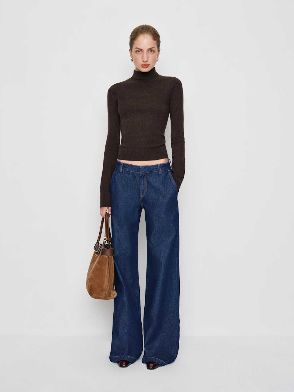 Jett Cashmere Turtleneck - Compost