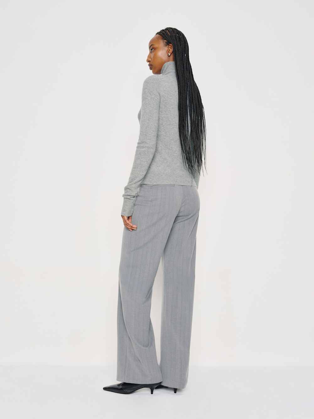 Jett Cashmere Turtleneck - Granite