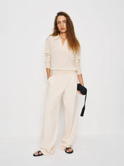 Westley Cashmere Polo - Cream