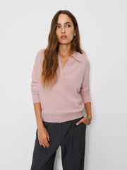 Westley Cashmere Polo - Cherry Blossom