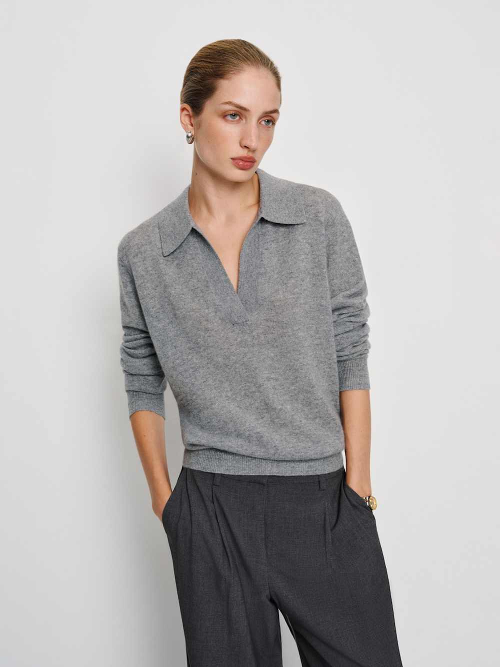 Westley Cashmere Polo - Husky