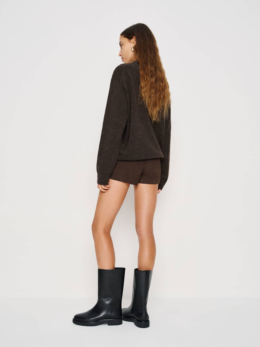 Fabian Regenerative Wool Crew - Espresso