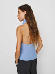Leni Cashmere Halter - Ice Water