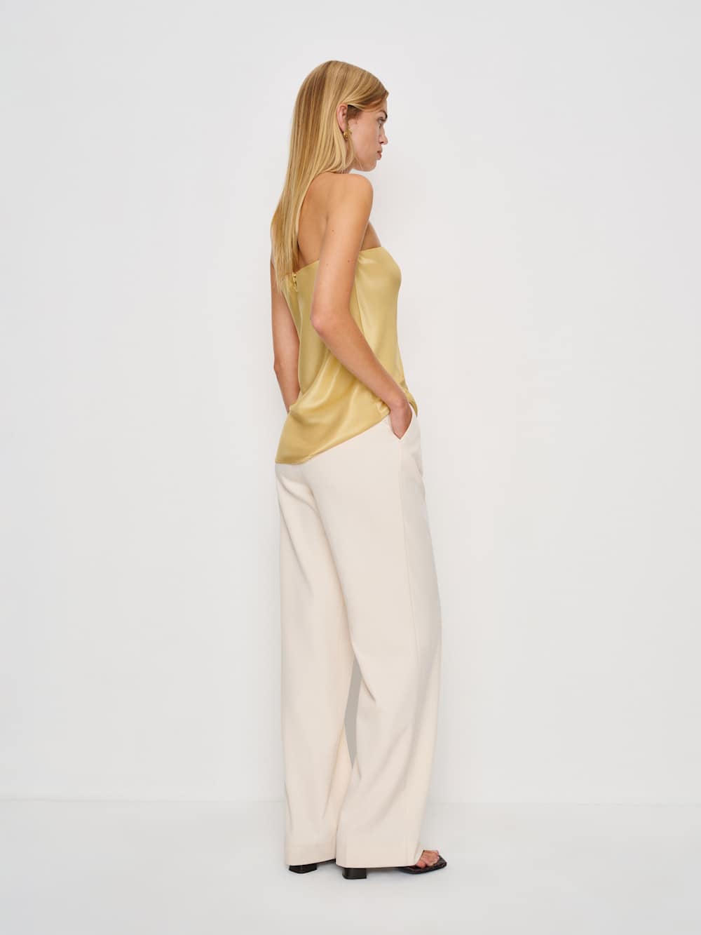 Sienna Satin Top - Sunshine