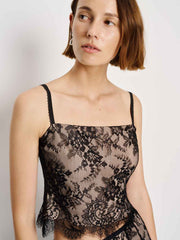 Tessi Top - Black Lace