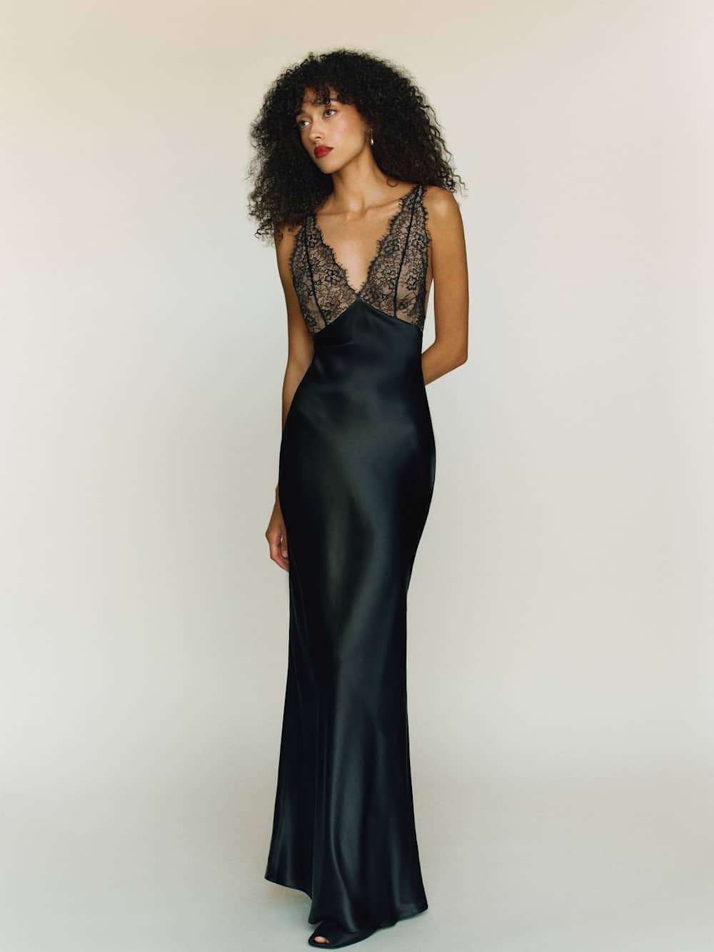 Katty Silk Dress - Black