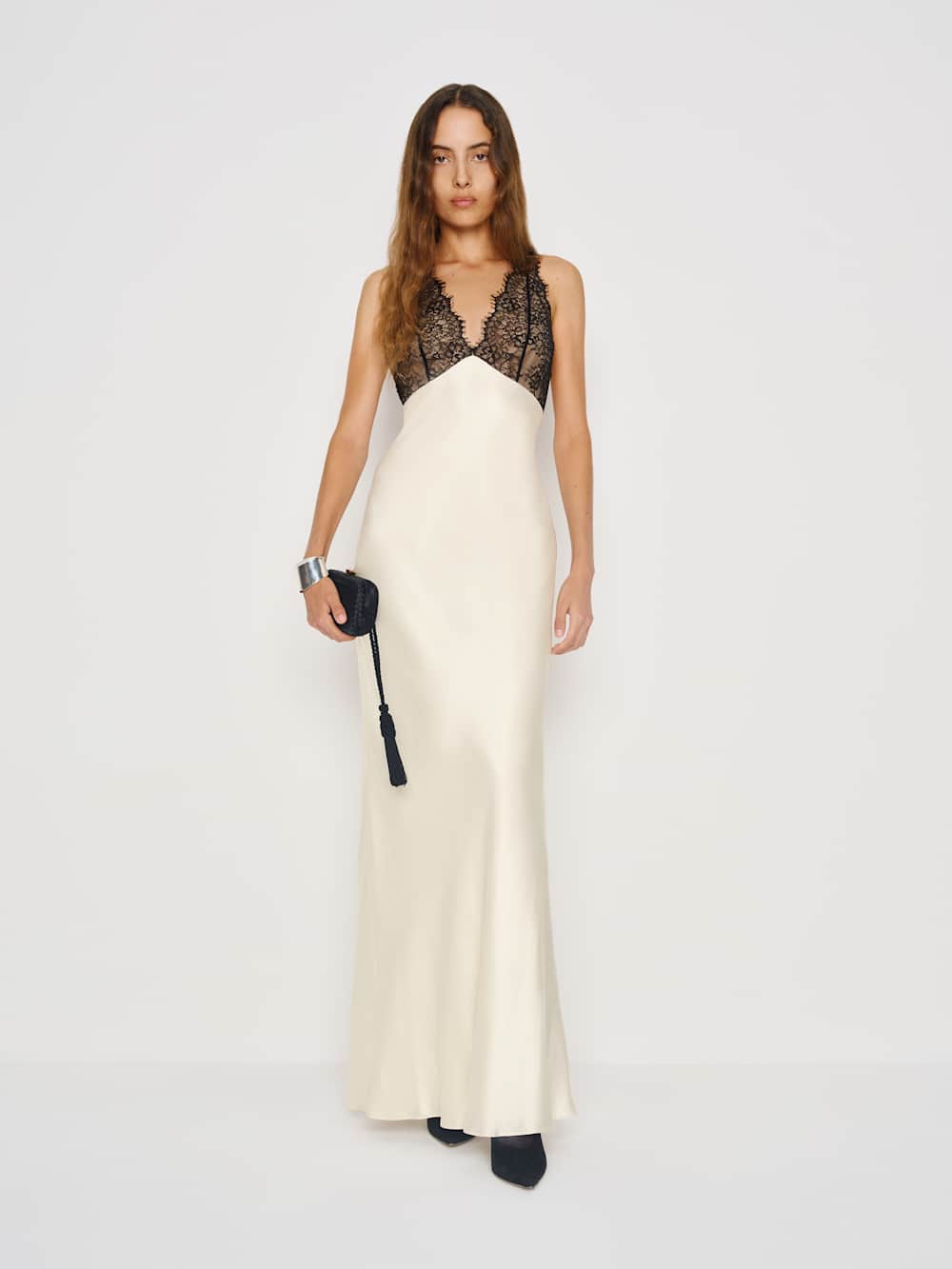 Katty Silk Dress - Fior Di Latte