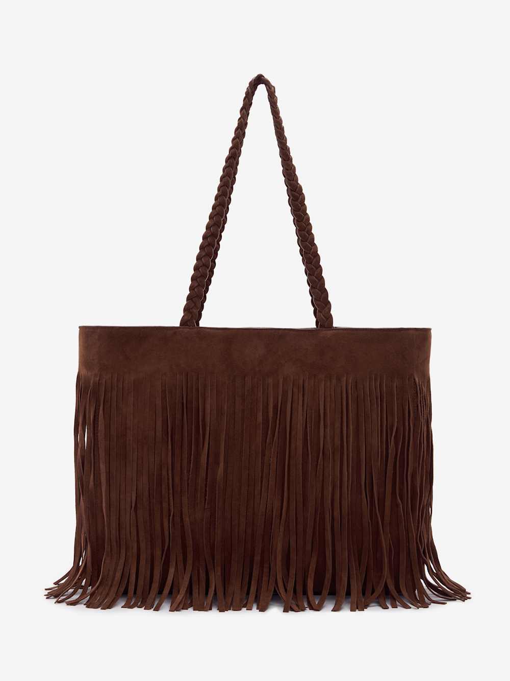 Luna Tote Bag - Espresso Suede