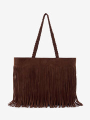 Luna Tote Bag - Espresso Suede