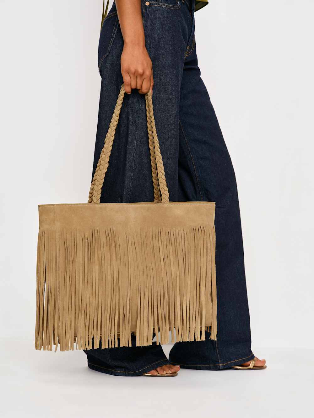 Luna Tote Bag - Hazel Suede