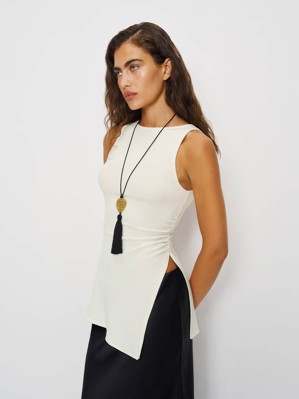 Walker Knit Top - Fior Di Latte