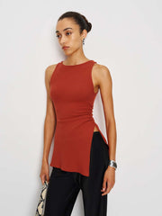 Walker Knit Top - Sundried Tomato
