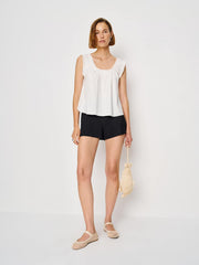 Gale Mid Rise Bias Short - Black