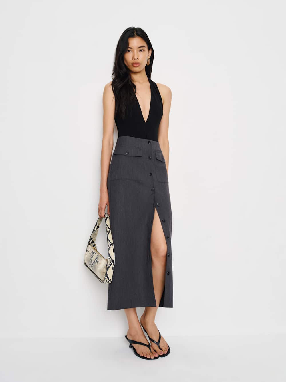 Britt Skirt - Charcoal