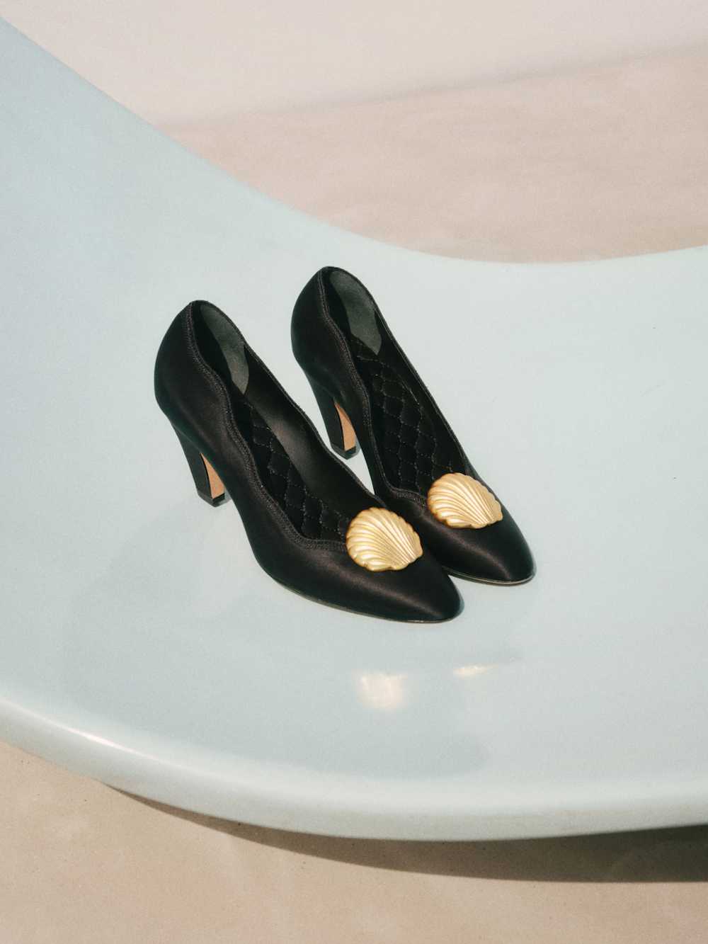 Henrietta Pump - Black Satin