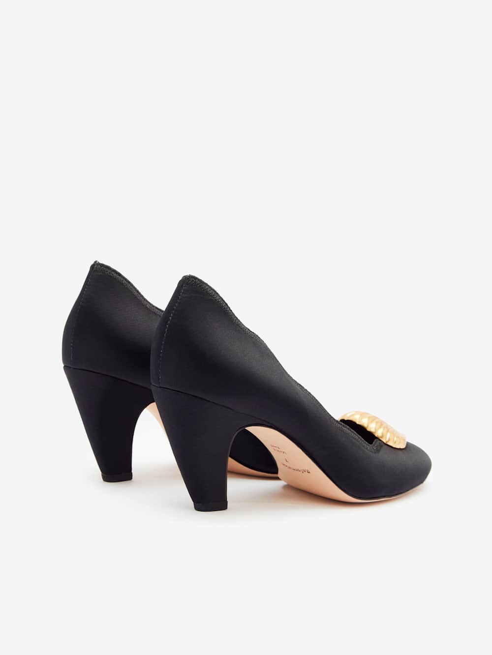 Henrietta Pump - Black Satin