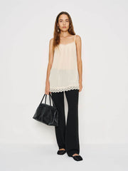 Bijou Sheer Top - Cream