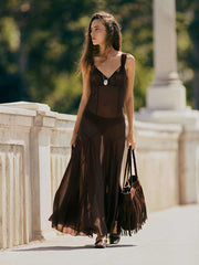 Narcissa Dress - Dark Brown