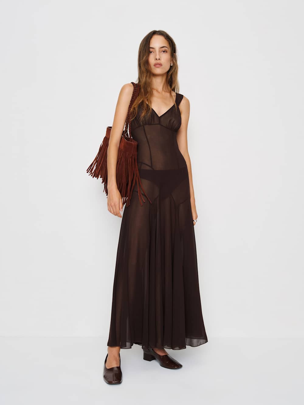 Narcissa Dress - Dark Brown