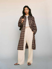 Beck Trench - Brown Check