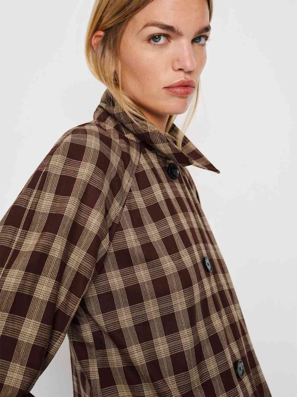 Beck Trench - Brown Check
