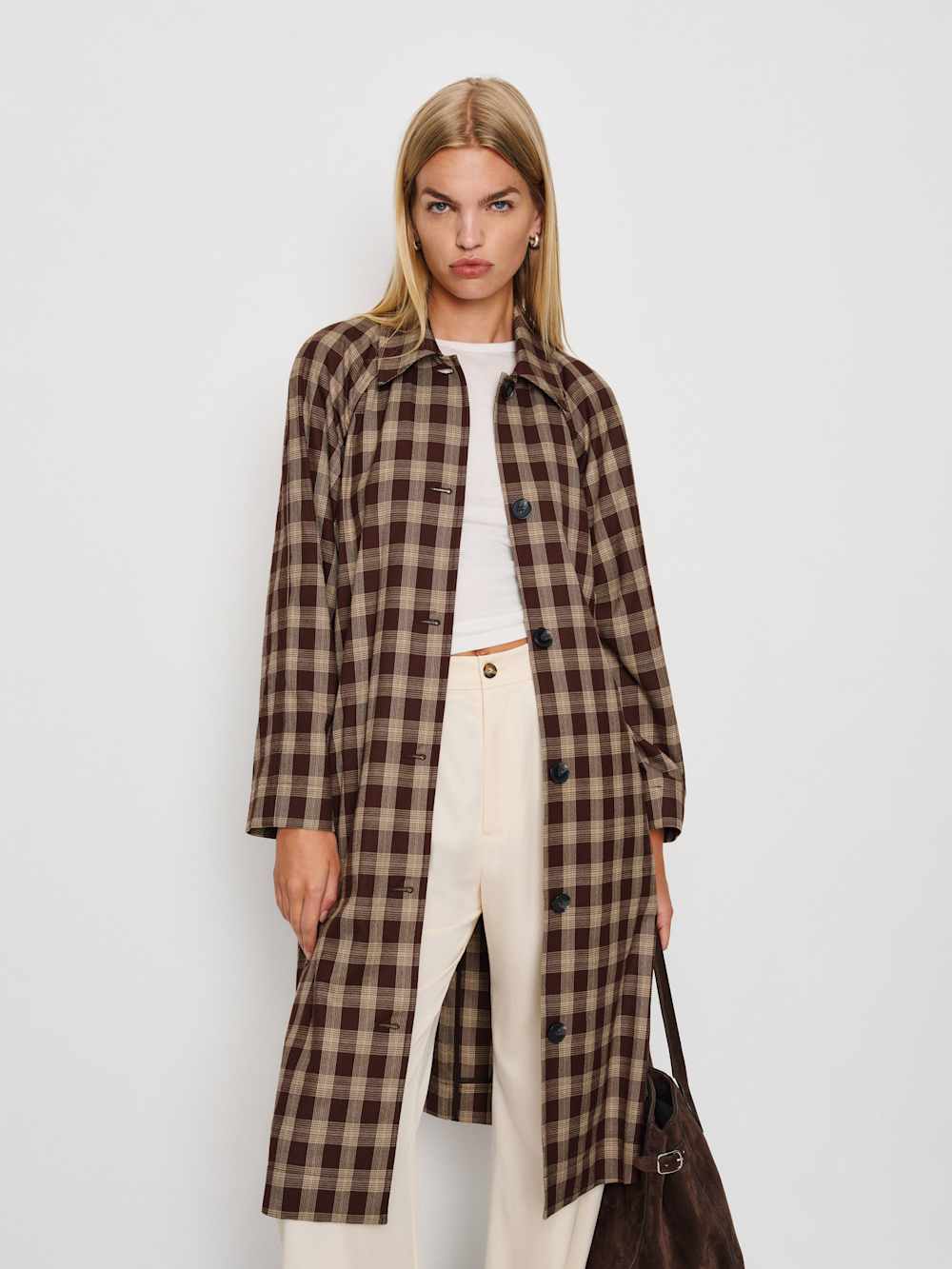 Beck Trench - Brown Check