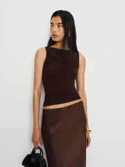 Rosie Knit Top - Dark Brown