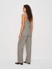 Kristen Two Piece - Beige And Black Check