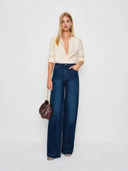 Bex Super Stretch High Rise Wide Leg Short Jeans - Wheeler