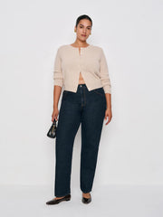 Greer Mid Rise Straight Short Jeans - Ondine